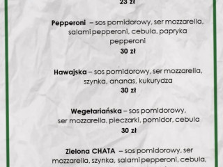 Zielona Chata Menu