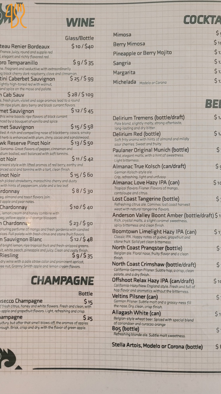 Buła&spóła Menu
